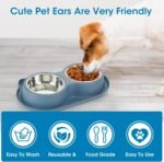 Dog Bowls Double Dog Water and Food Bowls Stainless Steel Bowls Non Slip Anti Skid Pet Puppys and Kitties Dishes for Small Medium - Image 7