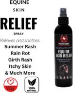 Equine Skin Relief Spray for Horses | Helps Heal Cuts, Insect Bites, Scrapes, & Sunburns | Helps Control Dermatitis | Helps Treat Rain Rot, Mud Fever, Sweet Itch, & More | 8oz Spray - Image 3