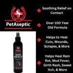 Equine Skin Relief Spray for Horses | Helps Heal Cuts, Insect Bites, Scrapes, & Sunburns | Helps Control Dermatitis | Helps Treat Rain Rot, Mud Fever, Sweet Itch, & More | 8oz Spray - Image 4
