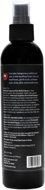 Equine Skin Relief Spray for Horses | Helps Heal Cuts, Insect Bites, Scrapes, & Sunburns | Helps Control Dermatitis | Helps Treat Rain Rot, Mud Fever, Sweet Itch, & More | 8oz Spray - Image 5