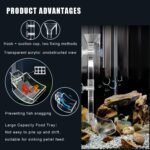 Aquarium Fish Shrimp Feeding Dish Set, Transparent Shrimp Feeding Tube, Fish Tank Feeding Supplies with Feeding Ring Cleaning Brush Aquarium Fish Tank Feeder - Image 5