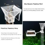 Aquarium Fish Shrimp Feeding Dish Set, Transparent Shrimp Feeding Tube, Fish Tank Feeding Supplies with Feeding Ring Cleaning Brush Aquarium Fish Tank Feeder - Image 6
