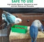 5 Pcs Bird Feeder for Cage, Small Bird Food Bowls for Cage, Bird Cage Accessories for Budgies Cockatiel Lovebird Small Birds Canary Finch - Image 3