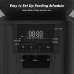 Automatic Dog Feeder - 8L/34 Cups Large Capacity Automatic Cat Food Dispenser with LCD Screen, Large Food Tray, Battery Operated, Timed Cat Feeder, Up to 50 Portions 6 Meals Per Day, Keeps Fresh - Image 6