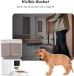 Automatic Dog Feeder - 8L/34 Cups Large Capacity Automatic Cat Food Dispenser with LCD Screen, Large Food Tray, Battery Operated, Timed Cat Feeder, Up to 50 Portions 6 Meals Per Day, Keeps Fresh - Image 7