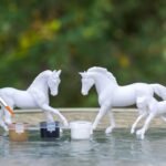 Breyer Horses Stablemates Horse Family Paint Set | 3 Horse Set | 1:32 Scale | Horse Toy | Model #4239, White - Image 6