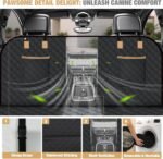 Lekereise Dog Car Seat Cover for Back Seat,Hard Bottom Dog Hammock for Car,Camping Air Mattress, Hammock Travel Bed for Car SUV Truck (Black) - Image 6