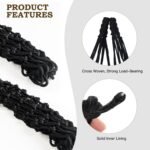 2PCS Hay Net for Horses,Slow Feed Hay Bag for Horses Goat Sheep,Hanging Hay Feeder Bag for Horses Stable Stall Paddock Rest Toy - Image 5