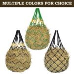 2PCS Hay Net for Horses,Slow Feed Hay Bag for Horses Goat Sheep,Hanging Hay Feeder Bag for Horses Stable Stall Paddock Rest Toy - Image 7