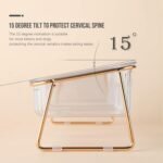 Elevated Cat Bowls, 5.5 inches Food & Water Bowls 15° Tilted Raised Food Feeding Dishes with Iron Stand for Cats and Puppy, with 2 Large Bowl and 4 Anti Slip Feet, Dishwasher Safe - Image 3