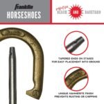 Franklin Sports Horseshoe Set - Cast iron Horseshoes and Steel Stakes - Official Size and Weight - Perfect for Yard and Beach - Recreational - Image 4