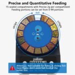 Automatic Fish Feeder for Aquarium - 2024 Upgraded Rechargeable and Precision Fish Feeder Auto Dispenser for Betta Fish & Turtle, Moisture & Proof Vacation Self Feeding(Memory Function) - Image 5