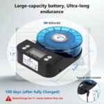 Automatic Fish Feeder for Aquarium - 2024 Upgraded Rechargeable and Precision Fish Feeder Auto Dispenser for Betta Fish & Turtle, Moisture & Proof Vacation Self Feeding(Memory Function) - Image 6