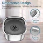 UPSKY 3L Dog Water Bowl 101oz Stainless Steel Dog Bowl No Spill Large Capacity Dog Food Water Bowl Slow Water Feeder, Spill Proof Pet Water Dispenser Vehicle Carried Travel Water Bowl - Image 4