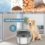 UPSKY 3L Dog Water Bowl 101oz Stainless Steel Dog Bowl No Spill Large Capacity Dog Food Water Bowl Slow Water Feeder, Spill Proof Pet Water Dispenser Vehicle Carried Travel Water Bowl - Image 8