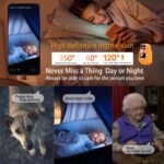 2 Way Camera Audio/Video,2.8''Screen Pan/Tilt WiFi AI Motion Detection for Baby/Pet/Puppy/Cat/Dog,Facetime Nanny Cam Voice with Phone APP Video Calling Devices for Elderly Indoor,Orange - Image 3