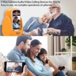 2 Way Camera Audio/Video,2.8''Screen Pan/Tilt WiFi AI Motion Detection for Baby/Pet/Puppy/Cat/Dog,Facetime Nanny Cam Voice with Phone APP Video Calling Devices for Elderly Indoor,Orange - Image 4