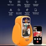 2 Way Camera Audio/Video,2.8''Screen Pan/Tilt WiFi AI Motion Detection for Baby/Pet/Puppy/Cat/Dog,Facetime Nanny Cam Voice with Phone APP Video Calling Devices for Elderly Indoor,Orange - Image 8