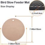 7 Pcs Bird Foraging Puzzle Toys Sets Silicone Birds Slow Feeder Mats Parrot Cage Food Clip Bird Enrichment Foraging Toys for Parakeet, Cockatiel, Budgies, African Grey - Image 4