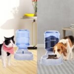 Pet Feeder and Water Food Dispenser Automatic Water Bowl for Dogs Cats, BPA-Free, Gravity Refill, Self Feeding for Small Medium Pets Puppy Kitten Rabbit - 1 Gallon 3.8L (Waterer + Feeder) - Image 8