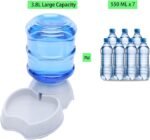 Pet Feeder and Water Food Dispenser Automatic Water Bowl for Dogs Cats, BPA-Free, Gravity Refill, Self Feeding for Small Medium Pets Puppy Kitten Rabbit - 1 Gallon 3.8L (Waterer + Feeder) - Image 10