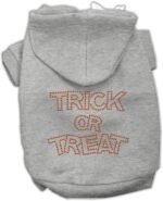 Halloween Pet Dog & Cat Hoodie Rhinestone, "Trick Or Treat" Baby Blue MD (6-10 lbs.) - Image 5