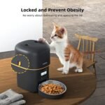 Automatic Cat Feeders - 2L/4L Cat Food Dispenser Easy to Use, Timed Automatic Pet Feeder with Over 180-day Battery Life, 1-6 Meals Dry Food Programmable Portion Control Also for Dogs - Image 4