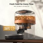 Automatic Cat Feeders - 2L/4L Cat Food Dispenser Easy to Use, Timed Automatic Pet Feeder with Over 180-day Battery Life, 1-6 Meals Dry Food Programmable Portion Control Also for Dogs - Image 5