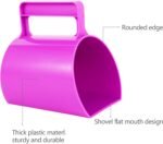 Feed Scoop - Grain Scoop for Horse,Heavy Duty Plastic Large Food Scoop for Large Dogs Livestock 1.8 Quart/7.2Cups (Purple) - Image 3
