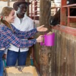 Feed Scoop - Grain Scoop for Horse,Heavy Duty Plastic Large Food Scoop for Large Dogs Livestock 1.8 Quart/7.2Cups (Purple) - Image 5