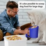 Feed Scoop - Grain Scoop for Horse,Heavy Duty Plastic Large Food Scoop for Large Dogs Livestock 1.8 Quart/7.2Cups (Purple) - Image 6
