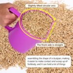 Feed Scoop - Grain Scoop for Horse,Heavy Duty Plastic Large Food Scoop for Large Dogs Livestock 1.8 Quart/7.2Cups (Purple) - Image 7