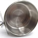 2PCS Bird Feeding Dish Cups with Spoon, Parrot Food Bowl Clamp Holder - Stainless Steel Coop Cup, Bird Cage Water Bowl for Parakeet African Greys Conure Cockatiels Lovebird Budgie Chinchilla - Image 6