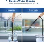 AQQA Aquarium Gravel Cleaner Kit, 6 in 1 Electric Fish Tank Vacuum Cleaning Tools Water Changer, Multifunction Wash Sand Filter Water Circulation 20W 320GPH - Image 5