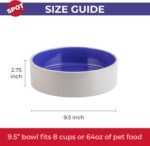 SPOT Standard Crock Dish - Heavy Duty, Non-Slip, Round Ceramic Food/Water Bowl for Pets, Ideal for Medium to Large Dogs or Multiple Animals, Dishwasher Safe - 9.5 in, 8 Cups, (64 Oz) - Image 7