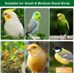 Automatic Bird Feeder Pack of 9 No Mess Parrot Water Dispenser Acrylic Adjustable Parakeet Seed Food Container Cage Accessories Drinker for Lovebirds Finches Budgies Canaries - Image 8