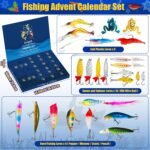 Fishing Advent Calendar 2024 Christmas Countdown, 24 Days Fishing Lure with Minnow Popper Crank VIB, Xmas Surprise Fish Bait Gifts for Adult Men Teen Boys Husband Fishing Lover - Image 3