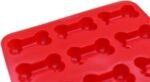 Silicone Mold Dog Bone Paw Homemade Treat, Puppy Dog Paw Shaped, Reusable Molds, Suitable for Microwave Oven, Refrigerator(Dog Bone (Red)) - Image 5