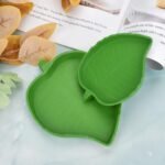 Leaf Shape Reptile Food Water Bowl 2 Pieces Reptile Plate Dish Drinking Bowl for Tortoise Corn Snake Crawl Pet Drinking and Eating, 2 Sizes - Image 8