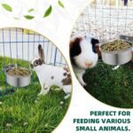 12 Pcs 10 oz Stainless Steel Bird Feeding Dish Cups Bird Feeder with Clamp Parrot Food Cups for Budgies Parakeet Cockatiel Small Animal for Cage Pet Water Cage Bowls - Image 7