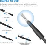 hygger Small Fish Tank Cleaner, Aquarium Cleaning Tools Kit with Handle, Seaweed Scraper, Fishing Net, Sponge Brush,Wall Brush (S) - Image 7