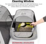 Tenrai Portable Cat Playpen, Trapezoidal Design for Better Standing, Foldable Pet Tent for Indoor and Outdoor Use of Kitten and Puppy, Dog Play Enclosure, Cat Houses & Condos - Image 5