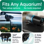 FISHNOSH Automatic Fish Feeder for Aquarium - New Generation 2024, Auto Food Dispenser with Timer for Small Tank, Big Aquariums & Pond, Model-ML (Black, Blue) - Image 6