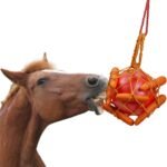 Horse Carrot Feed Toy Hanging Carrot Feeding Toy Horse Treat Ball for Horse Stable Stall Rest - Image 3