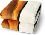 Northwest Yellowstone Oversized Silk Touch Sherpa Throw Blanket, 60" x 80", Wild Horses - Image 3