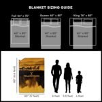 Northwest Yellowstone Oversized Silk Touch Sherpa Throw Blanket, 60" x 80", Wild Horses - Image 7