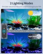 Pawfly 6 W Aquarium LED Light for 6" to 10" Fish Tanks Extendable Fish Tank Light with Full Spectrum Brilliant White Blue Red Lights with Daytime & Night Modes and Adjustable Brightness - Image 5