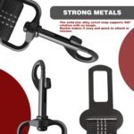 Dog Seat Belt,Retractable Dog Seatbelts Harness for Car,Adjustable Seatbelt Pet Safety Seat Belts with Elastic Bungee Buffer and Restraint Reflective (2 Piece/Black) - Image 5