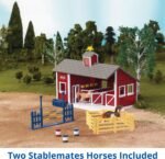 59197 Stablemates Red Stable Set with Two Horses, N/a - Image 3