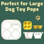 Frozen Treat Tray Mold, Freezable Fillable Rubber Molds Freeze Refill Treats for Treat Dispensing Dog Toy, Treat Dispensing Refillable Homemade Freezable Dog Food, Yellow - Image 5